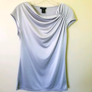 Ann Taylor Silver Blouse XS